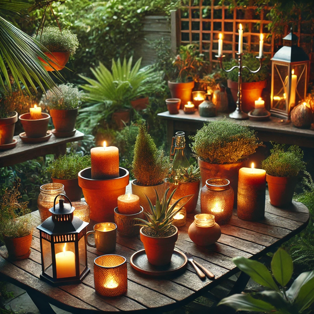 luxe tuinkaarsen , woonhuisaccessoires