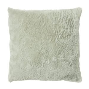 Groen sierkussen met vacht, ideaal voor woon decoratie en als woonhuisaccessoires. Dit sierkussen is een perfecte woon accessoire voor elke kamer.