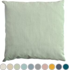 Qush Royal Buitenkussen in Sunbrella Mint, ideaal voor woon decoratie en als woonhuisaccessoires. Dit sierkussen is een perfecte woon accessoire voor elke tuin of terras.