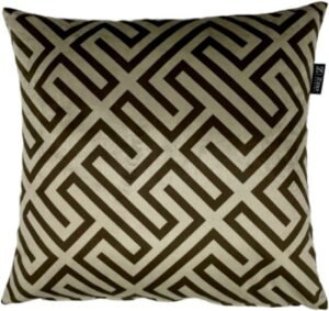 Zippi Design sierkussen in goud en zwart, ideaal voor woon decoratie en als woonhuisaccessoires. Dit sierkussen is een perfecte woon accessoire voor elke kamer.