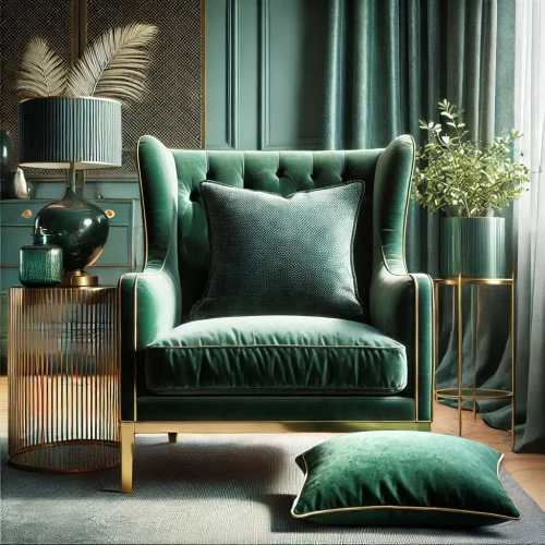 Set van diverse groene kussens in verschillende tinten en stijlen, perfect geplaatst op moderne en gezellige meubelstukken in een uitnodigende woonkamer, ideaal voor woonhuisaccessoires en woondecoratie. Set van diverse groene kussens in verschillende tinten en stijlen, perfect geplaatst op moderne en gezellige meubelstukken in een uitnodigende woonkamer, ideaal voor woonhuisaccessoires en woondecoratie.